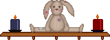 blinkie rack patched bunny