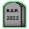 RIP 2022 tombstone