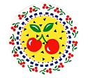 decorative cherry sticker