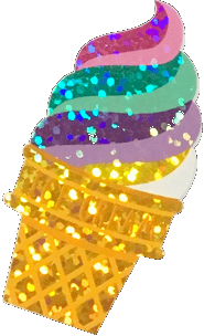 holographic ice cream cone