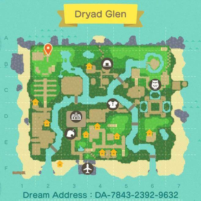 a map of dryad glen