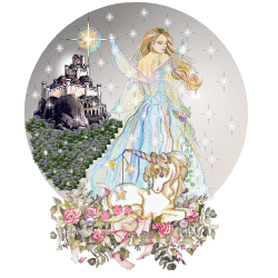 glittery fairy and unicorn globe
