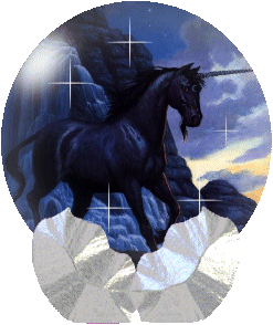 black unicorn globe