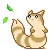 furret with leaves facing left