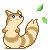 furret with leaves facing right