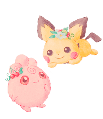 easter garden party igglybuff and pichu